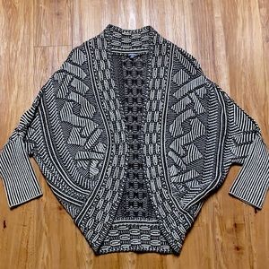 Chunky knit cocoon sweater cardigan